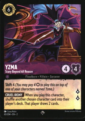 Rise of the Floodborn #60/204 Yzma - Scary Beyond All Reason tcg Disney_lorcana