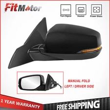 Driver Side Power Heated Mirror With Turn Signal For 14-17 Honda Accord Sedan