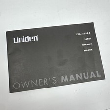 Uniden Dual Handset Cordless Telephone Phone DXAI5588-2 Owners Manual Only