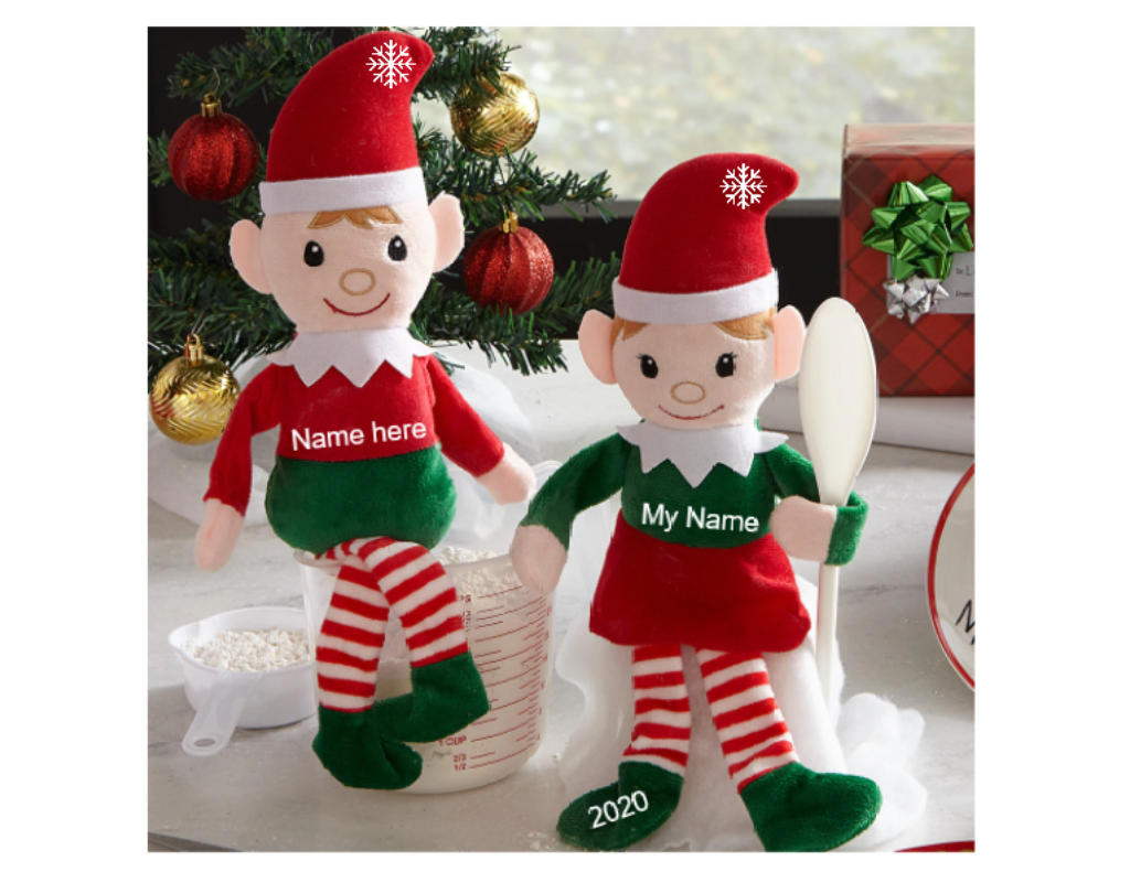Personalized Christmas Elf Elves First Christmas Plush stuffed animal