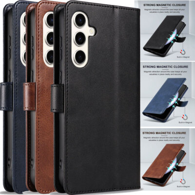 For Samsung Galaxy S23/S23 Plus/Ultra Leather Case Card Pocket Wallet Flip Cover