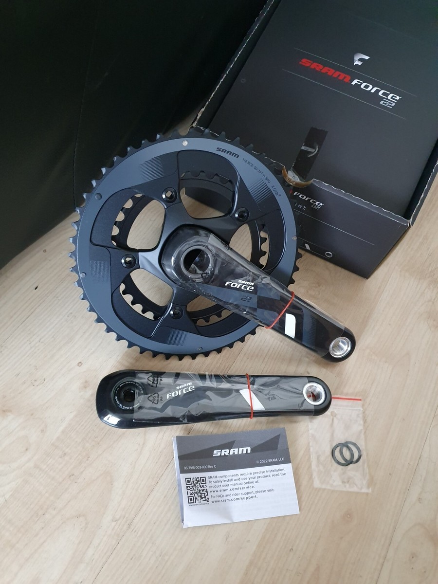 NEW Sram Force 22 GXP 165mm 50 34 110bcd 11 speed carbon