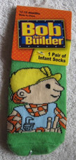 Bob The Builder 1 Pair Green 12 - 18 Months Baby Infant Socks Tools Construction