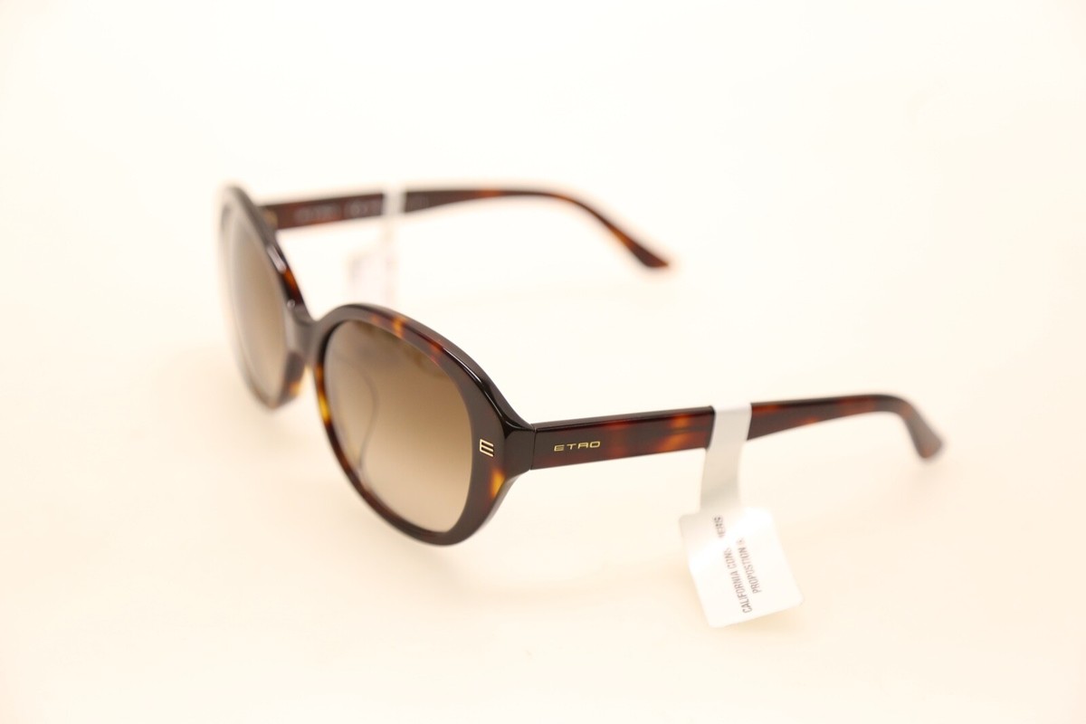 Etro ET628SA 215 Dark Havana/Brown Lens 56mm Sunglasses 