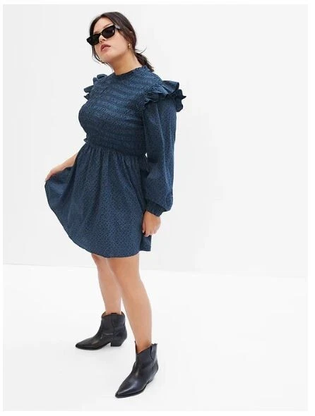 Gap ruffle dress cheap