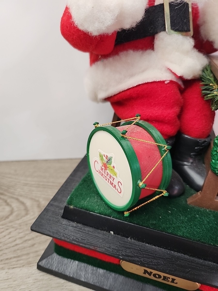 Vintage Holiday Creations 1993 Musical Santa At Desk Letters