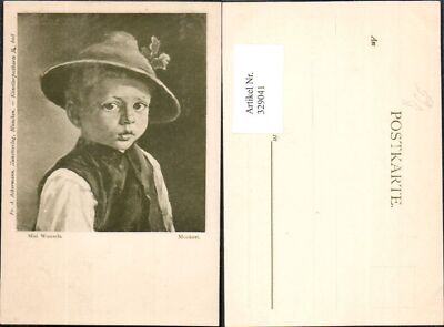 329041,Künstler Ak Mizi Wunsch Muckerl Bub Junge Trachtenhut Hut pub Ackermann 6