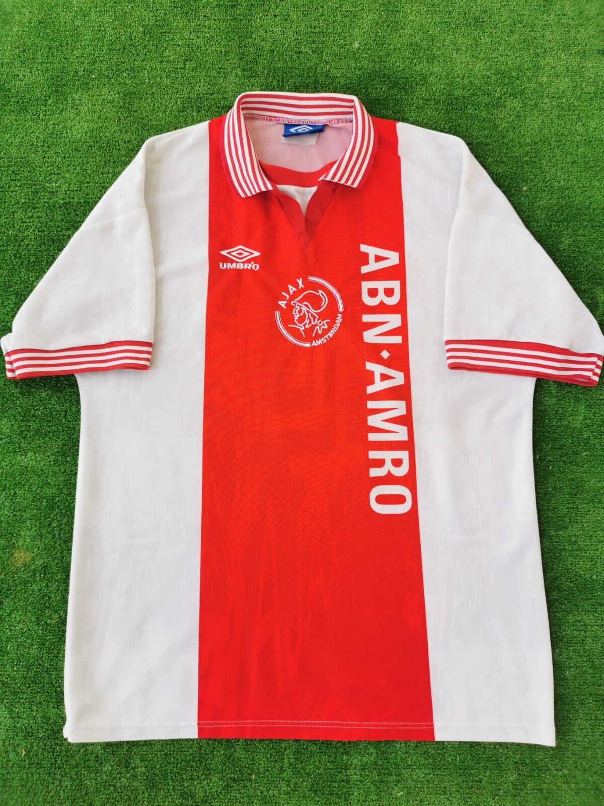 Maak het zwaar Raar Pasen Ajax Amsterdam Home Kit Shirt L Vintage Football Umbro Jersey 1996 Trikot |  eBay