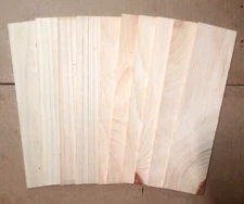 10 THIN SANDED KILN DRIED BALD CYPRESS 12" X 3" X 1/8" LUMBER WOOD SCROLL SAW
