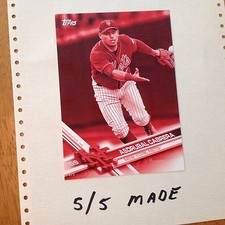 ASDRUBAL CABRERA #NYM-8 New York Mets 5/5 Made 2017 Topps 5X7 Jumbo Red Version