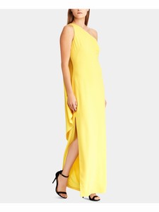 yellow one strap dress