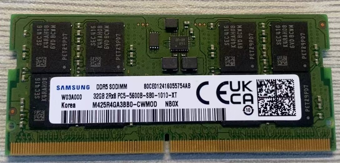 SAMSUNG DDR5 SODIMM 32GB（16GB×2） 5600B SAMSUNG 32GB DDR5 5600 Laptop SODIMM RAM 2Rx8 PC5-5600B