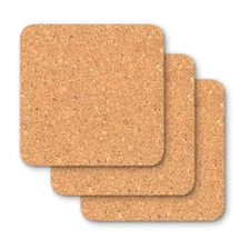 Fox Run Square Cork Trivets, Set of 3 (4441)