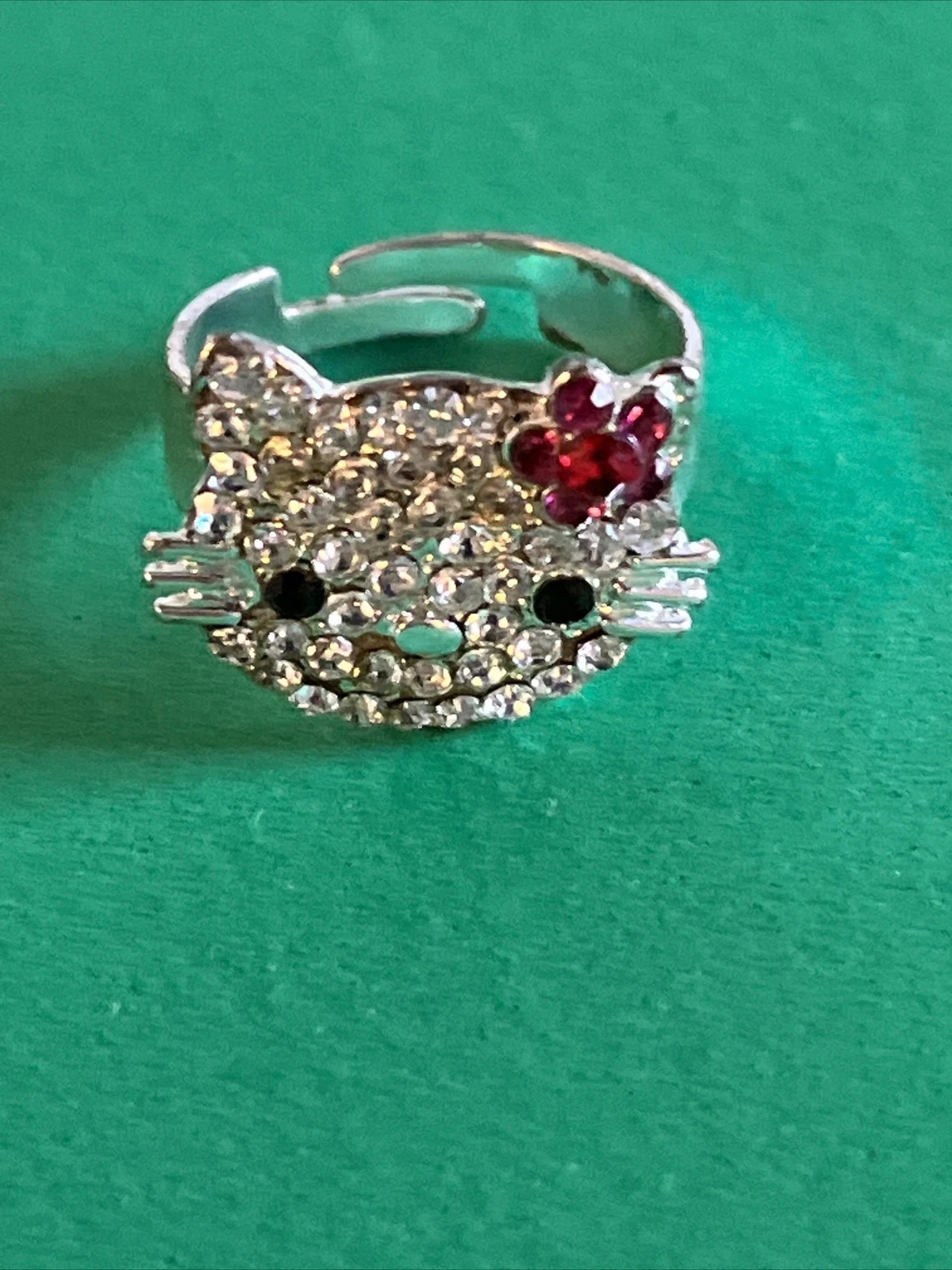 Hello Kitty Adjustable Children's Ring w/ Rhinest… - image 7