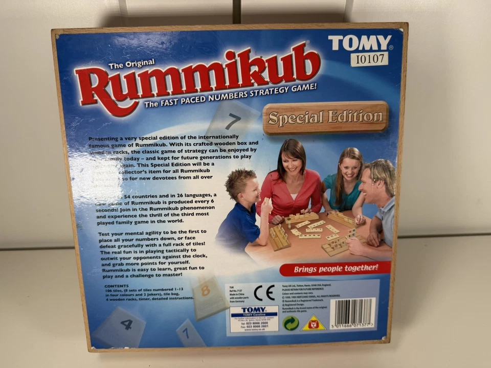 Rummikub Special Edition - Wooden Box - Tomy - Rare Variant - Complete - Image 4 of 4