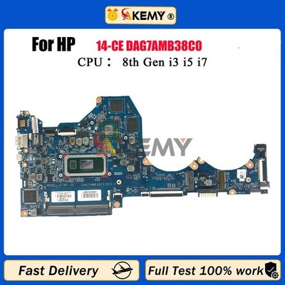 i5 i7 For HP Pavilion 14-CE Laptop Motherboard DAG7AMB38C0 L51762-601 L51761-601