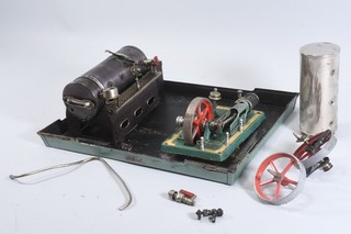 Q81A27 Vintage Dampfmaschine in Teilen