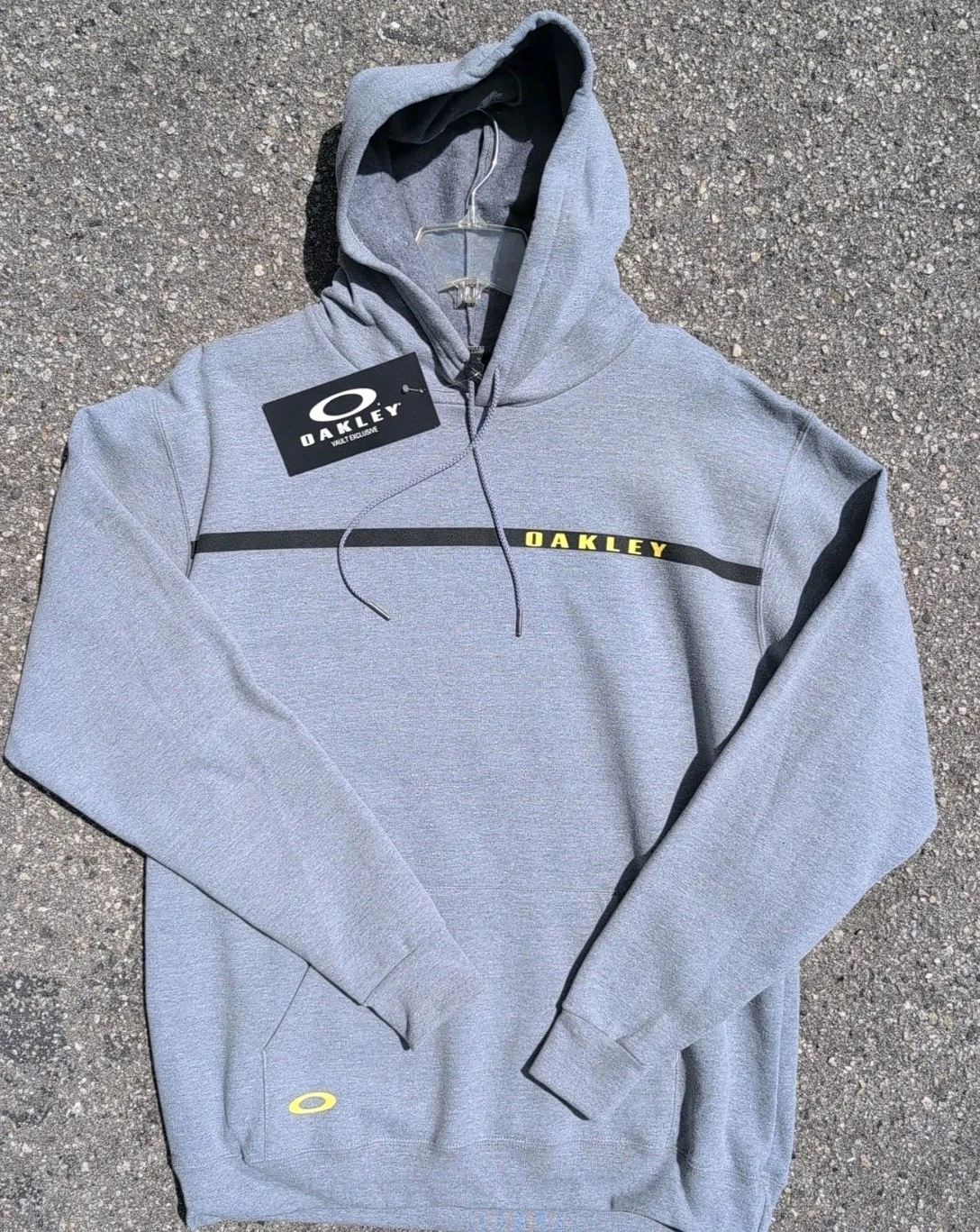 Oakley Fleece Pullover Hoody Size Large Oakley O Logo Grey NWT New