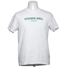 Uniqlo, T-shirt, Größe: M, Weiß, Baumwolle, Print, Herren #i1D