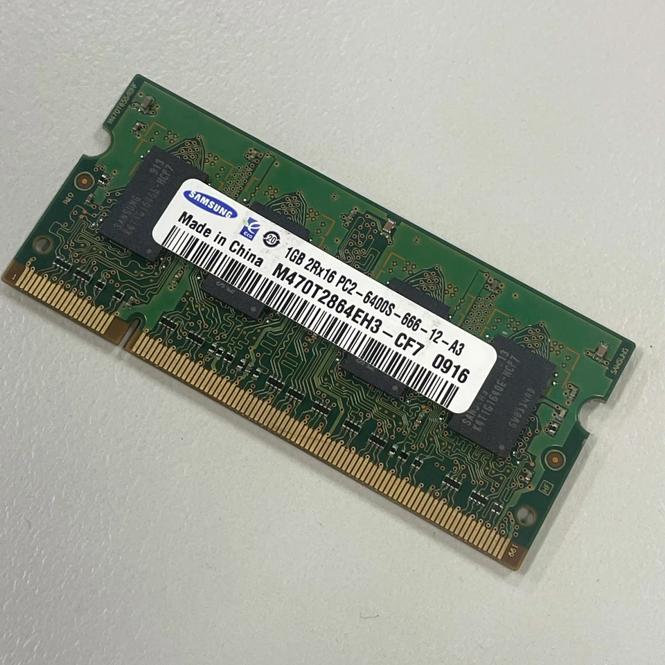 Samsung 1GB DDR2 RAM PC-6400 800MHz CL6 1.8V non-ECC SoDIMM M470T2864EH3-CF7 - Image 2 of 4