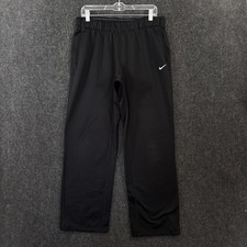 Nike Therma-FIT Pants Women's Large Black Fleece Lined Sweatpants 684987-010