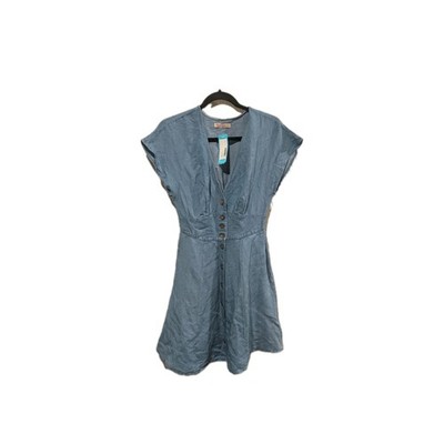 Marine Layer Camilla Mini Dress Women's S Blue Denim Pockets NWOT