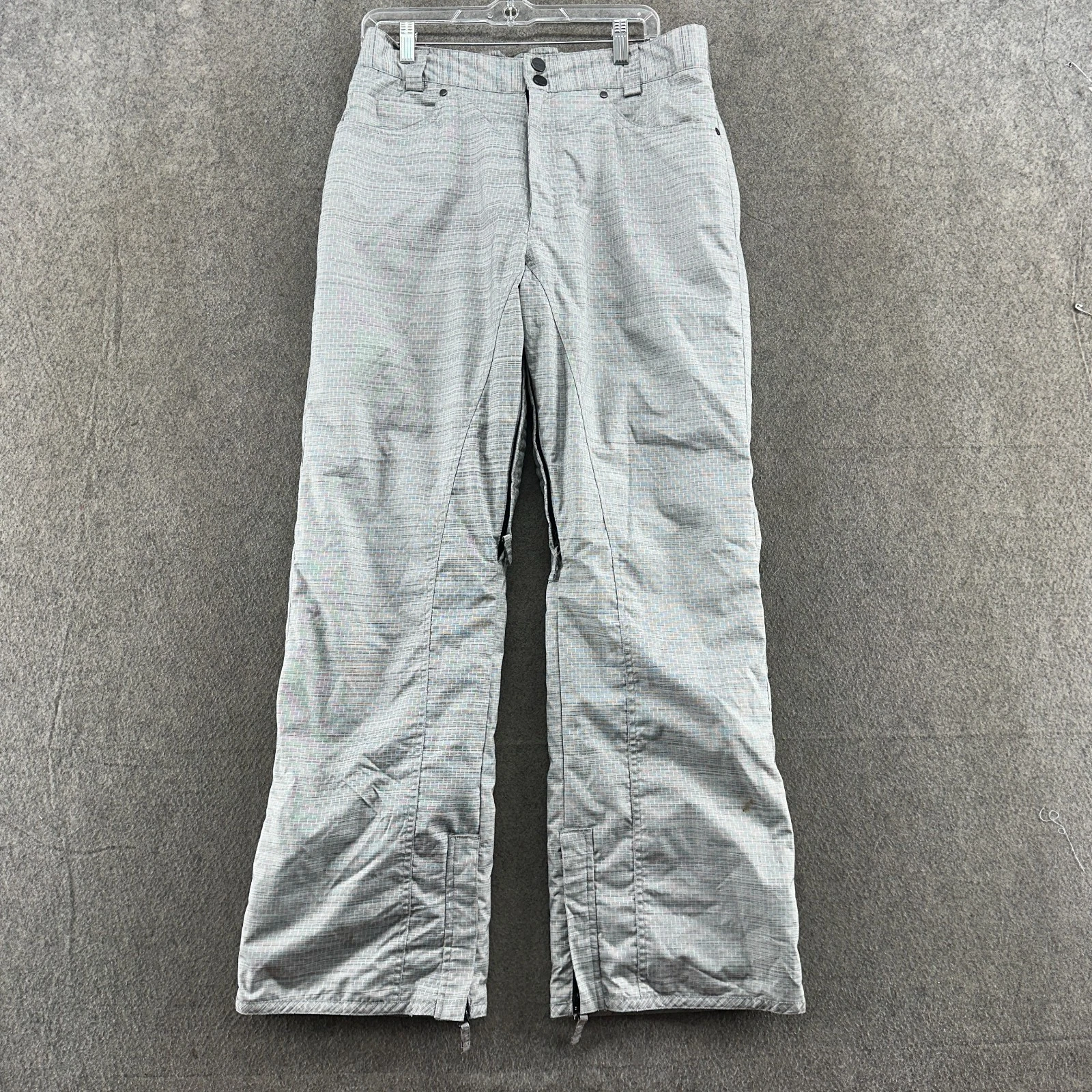 Body Glove Snow Pants Mens Medium Gray Insulated Skiing Snowboarding Convert