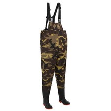 Wathose mit Stiefeln Fischer Teichhose Anglerhose Angelhose Watstiefel vidaXL