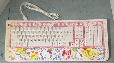 2010 HELLO KITTY THEMED ENGLISH/CHINESE USB MULTIMEDIA KEYBOARD w