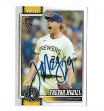 Milwaukee Brewers TREVOR MEGILL  Signed 2026 Topps Card #141