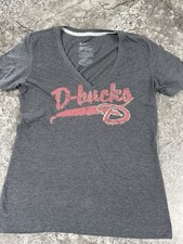 NIKE Womens Arizona Diamondbacks Short Sleeve T-Shirt V Neck Gray Sz L