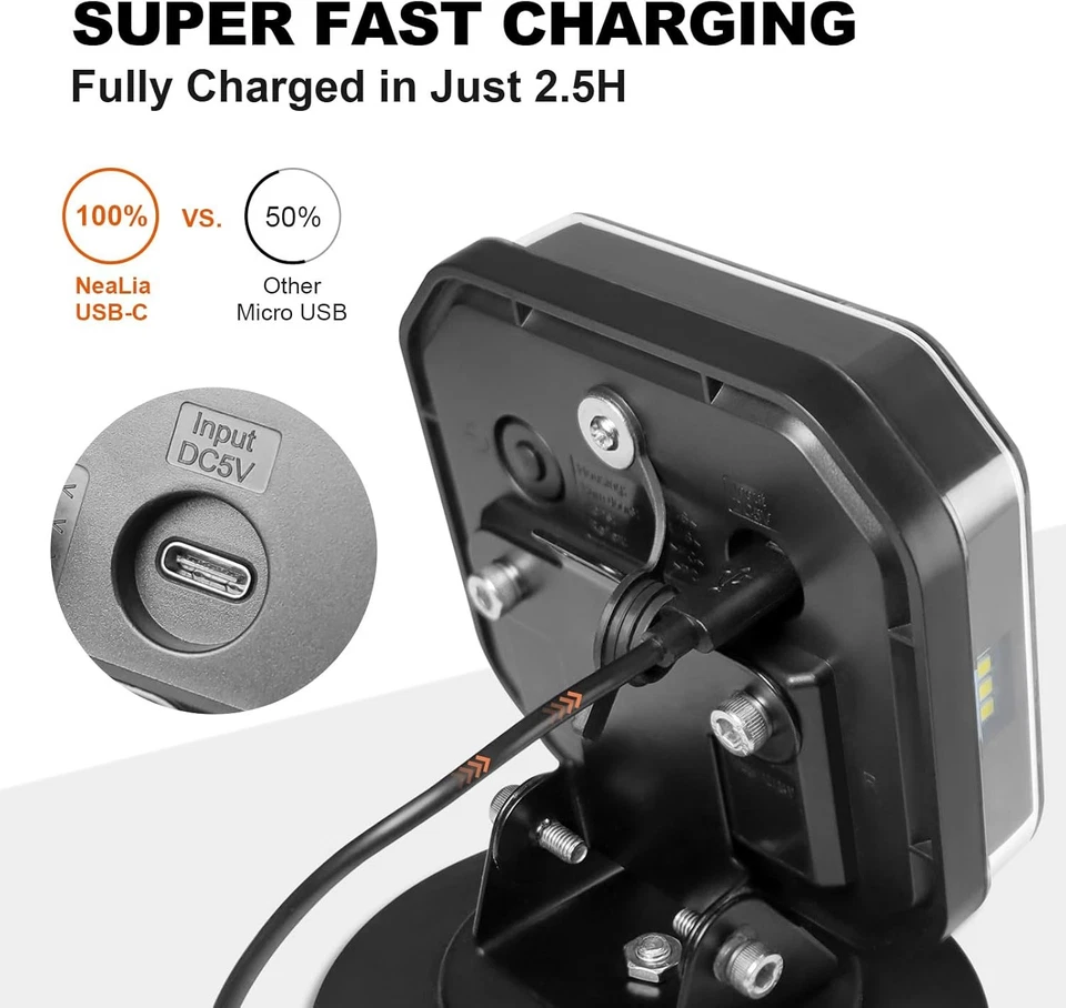 Wireless Trailer Lights 110° Rotatable, Magnetic LED Trailer Light for Towing T - Image 3 of 4