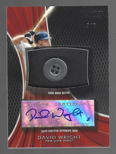 David Wright 2009 Topps Unique Button Signatures Autographs Auto 3/6