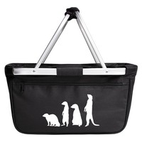 Einkaufskorb ErdmäNnchen Silhouette Geschenkidee ErdmäNnchen Geschenk PräSent Mi