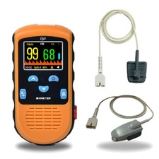 Adult Pulse Oximeter - Rechargeable with Adjustable Alarm for Health Monitoring