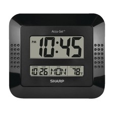 Sharp Digital Auto Time Set Wall Clock, 8 x 7...