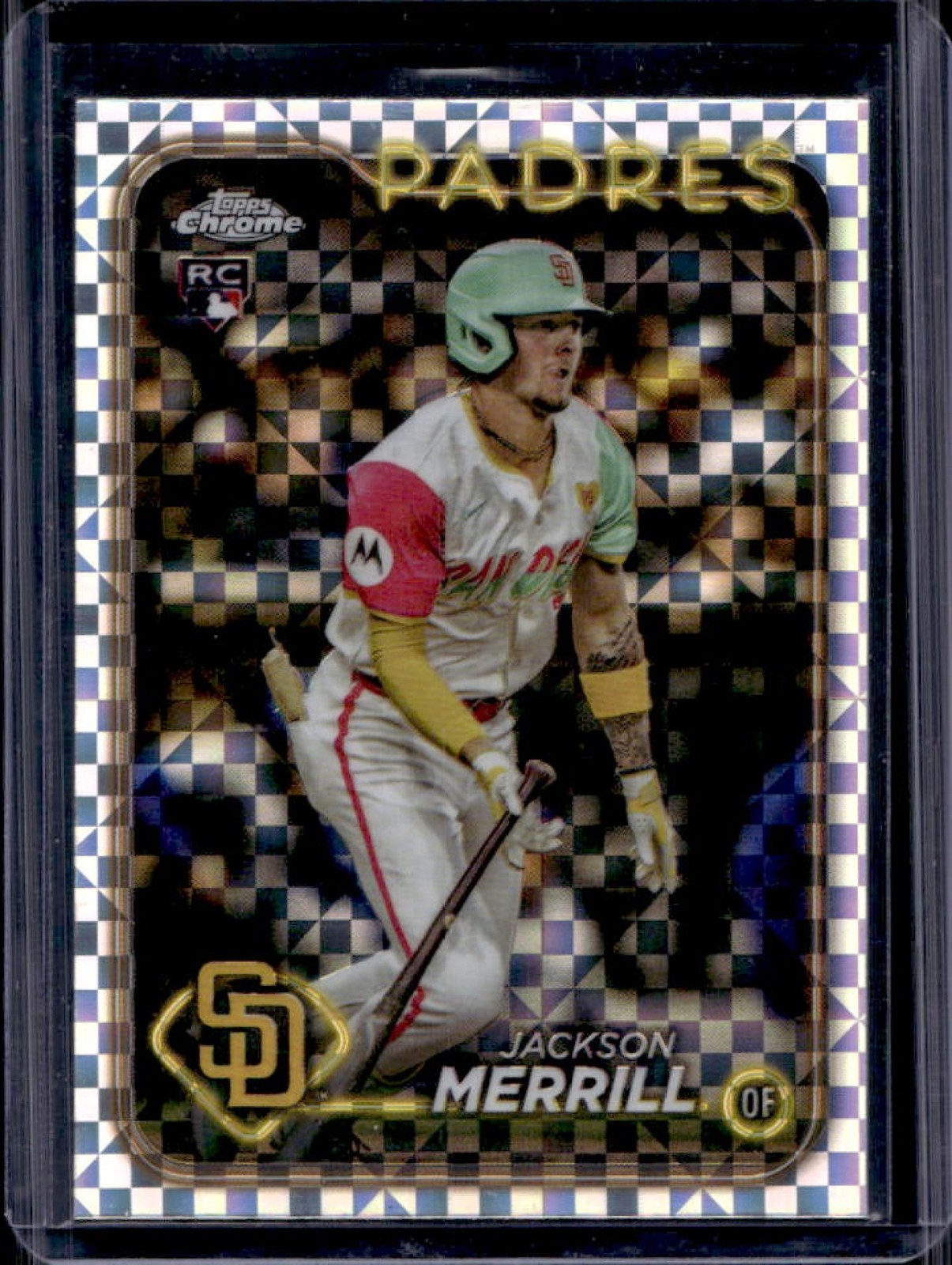 2024 Topps Chrome Update Jackson Merrill RC Refractor X-Fractor #USC153 Padres