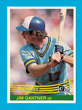 1984 Donruss #115 Jim Gantner NM-MT+ MINT *CENTERED* Milwaukee Brewers