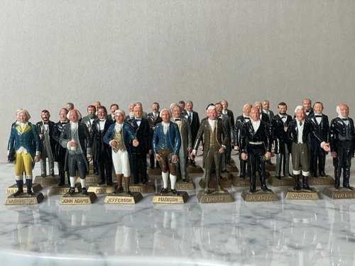 Vintage Marx Presidents Painted 1960's Figures Lot Of 35 Presidents #1-36