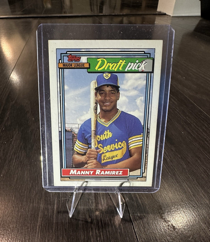 Topps 1992 Manny Ramirez #156 Draft Pick Rookie Cleveland Indians MLB