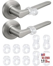 Door Stop Wall Protector 6 4 Bonus   Clear Silicone Door Handle 10 Pack