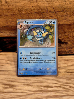 POKEMON - Black Star Promo - Aquana - SVP 168 - Cosmo Holo - deutsch