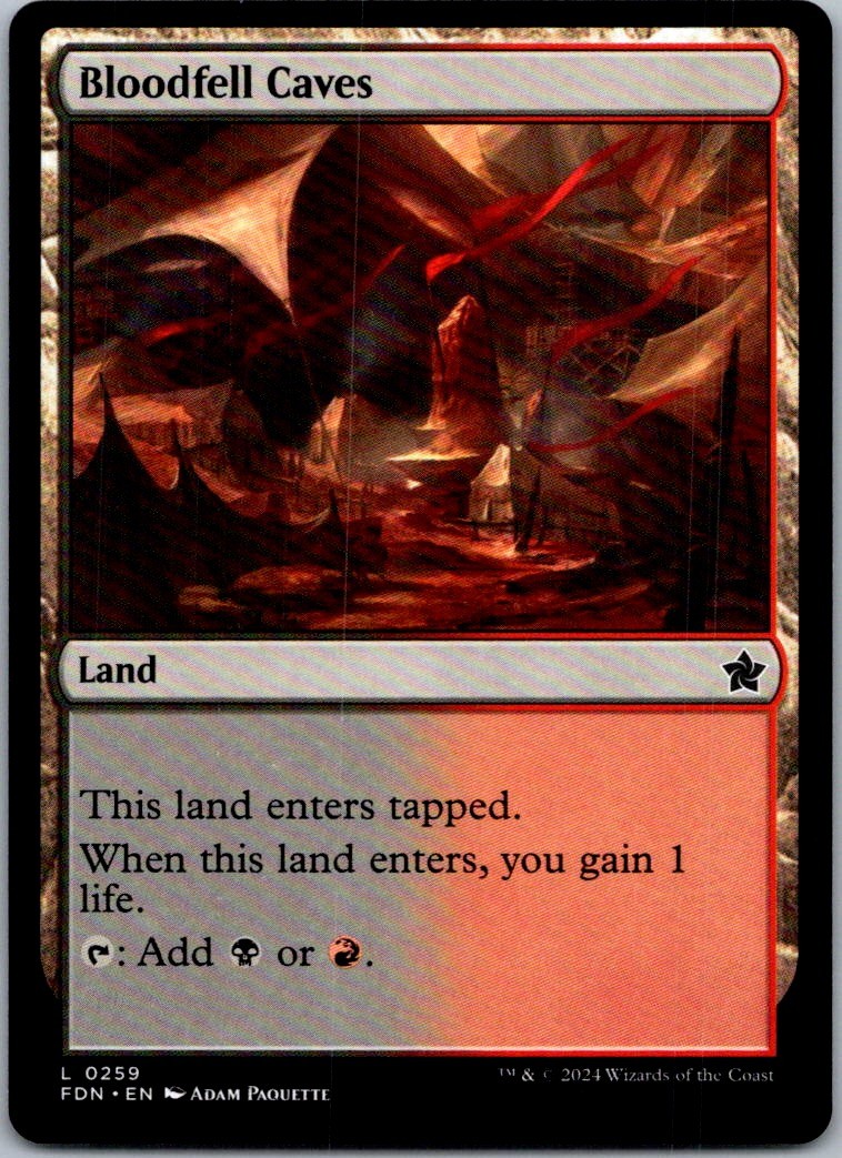 Bloodfell Caves C M20 #242 NM MTG Magic