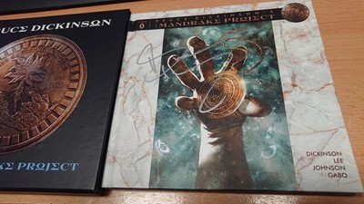 Bruce Dickinson The Mandrake Project Super Deluxe CD SIGNIERT Iron Maiden Comic