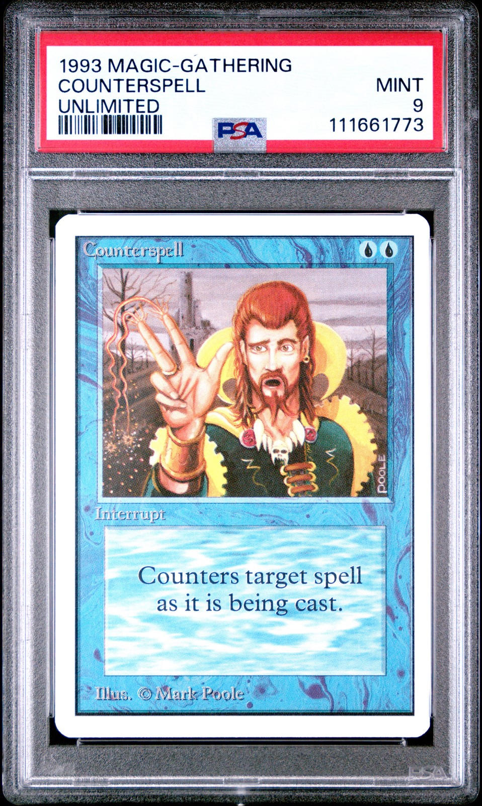 1993 MTG UNLIMITED COUNTERSPELL PSA 9