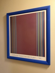 Gene Davis 1980 Smithsonian Resident Associate Program Vintage Poster 34” x 29”