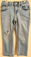 Levis 511 Distressed Toddler Adjustable Waist Light Denim Jeans Sz 3T 2-3 years
