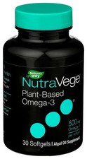 Natures Way NutraVege Plant-Based Omega-3 30 ...