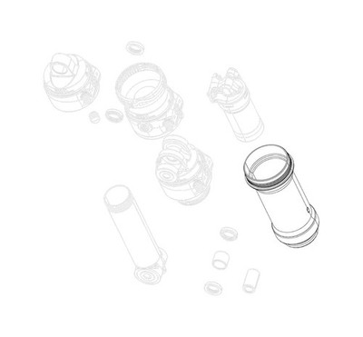 ROCK SHOX Recambio amortiguador neumático compatible MONARCH 184X44MM