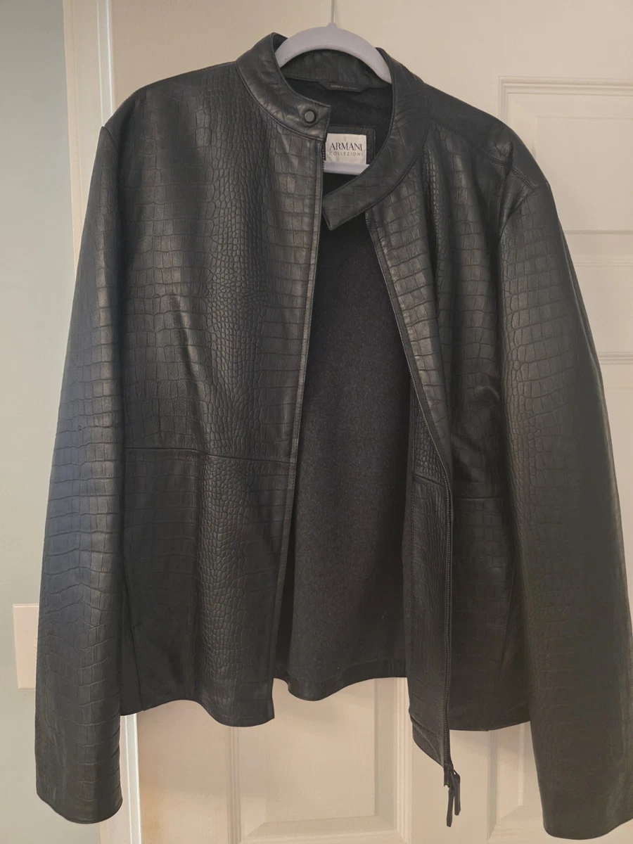 Armani Collezioni Leather Jacket products for sale | eBay